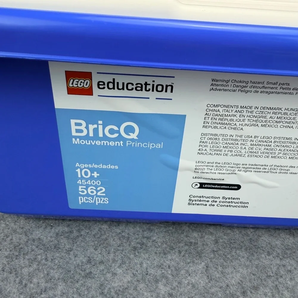 LEGO Education BricQ Motion Prime 45400 Building Set 562 Pcs Sealed Bin STEM